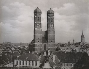 Germany Munchen Frauenkirche Cathedral Old Photo RJD 1890