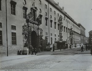 Germany Munchen Munich Residenz West Wing portals Old Photo Stengel 1890