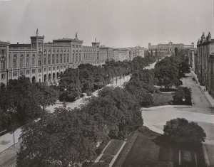 Germany Munchen Maximilianstraße Upper Bavaria Government Old Photo Stengel 1890