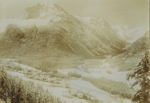 Switzerland Majola Pontresina Swiss Alps Old Photo 1890 #5