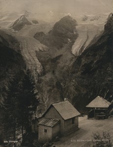 Italy Stelvio Pass Stilserjoch Weisser Knott Glacier Old Photo Photoglob 1890
