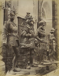 Austria Innsbruck Hofkirche King Arthur Maximilian Cenotaph Old Photo 1880