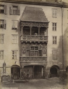 Austria Innsbruck Goldenes Dachl Old Photo Unterberger 1880