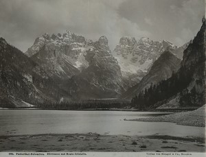 Italie Pustertal Dolomites Val Pusteria Dürrensee Lac de Landro Ancienne Photo Stengel 1890