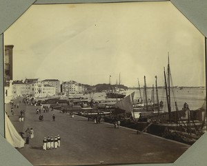 Italy Venice Riva degli Schiavoni Old Photo Snapshot 1908