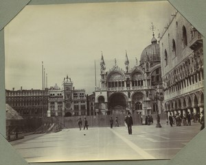 Italy Venice St Mark's Clocktower Piazza San Marco Old Photo Snapshot 1908