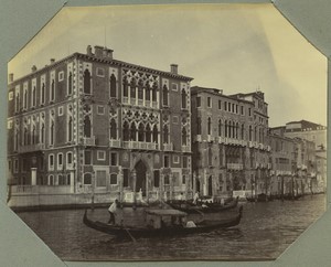 Italy Venise Palais Ca' Foscari Ancienne Photo Amateur 1908