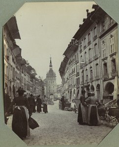 Switzerland Bern Käfigturm Baroque Tower Old Photo Snapshot 1908 #1