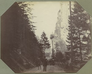 Switzerland Viamala gorge Canton of Graubünden Old Photo Snapshot 1908