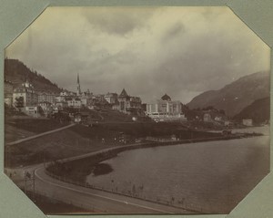 Switzerland Saint Moritz Canton of Graubünden Old Photo Snapshot 1908