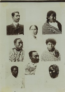 Madagascar Natives Portrait Photomontage Old Composite Photo Ramahandry 1910' #2