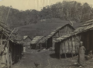 Madagascar east forest village Ambavaniasy? Old photo 1900