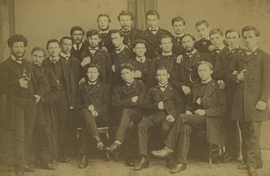 France Group of Men Teachers and Students? Old Photo 1910