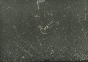 France Paris Montmartre Sacre Coeur WWI Old Military aerial Photo 1916