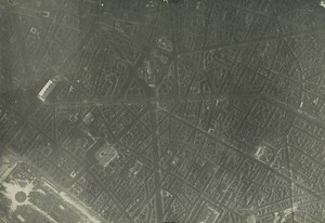 France Paris Boulveards Opéra WWI Old Military aerial Photo 1916