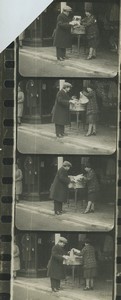France Cloth Fabric merchant Old contract strip Photo 1920