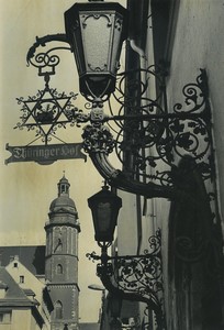 East Germany Leipzig Thuringer Hof restaurant old photo 1966