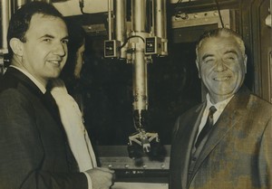 France Saclay Atomic Energy center Maurer Romania Prime Minister Old Photo 1964