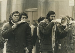 Italy Milan students demonstration Mario Capanna Old Photo 1970