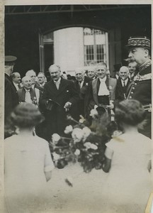 France Paris President Albert Lebrun Ancienne Photo 1930's