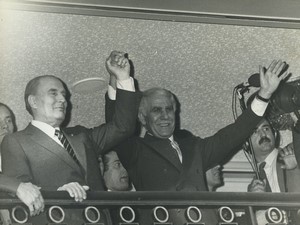 France Paris Président Francois Mitterand & Chadli Bendjedid Old Photo 1983 #1