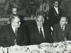 France Paris Matignon President Chadli Bendjedid & Pierre Mauroy Old Photo 1983