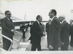 France Jacques Chirac accueille Gerald Ford Henry Kissinger Spirit of 76 Ancienne Photo 1976? #2