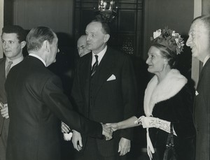 France Andre Malraux? welcoming Manlio Brosio Italian ambassador Old Photo 1960s