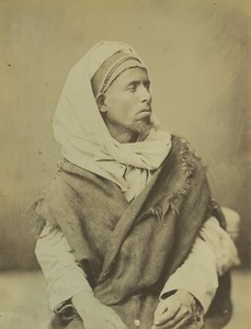 Egypt young man portrait Camel Driver? Old Photo Zangaki? 1880