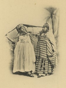 Algeria Young Women Ouled Naïl Nailli Dance Old Photogravure Geiser 1890