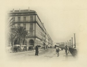 Algeria Algiers Boulevard de la République Hotel Old Photogravure Geiser 1890