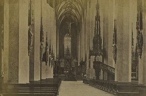 Allemagne Munich Frauenkirche Cathédrale Notre-Dame de Munich Interieur Ancienne Photo Studio 1897