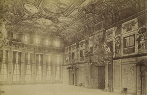 Allemagne Augsbourg Hotel de Ville Goldener Saal Ancienne Photo Studio 1890