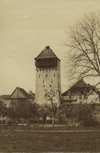 Switzerland Aargau Rheinfelden Storchennestturm Stork Tower Old Photo 1890