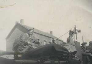 France Douaisis Auby Liberation par les Troupes Anglaises Ancienne Photo snapshot sept 1944 #4