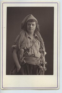 Simon Max aux Folies Dramatiques Theatre Old Cabinet card woodburytype 1875