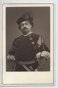 Pierre Francois Villaret Chanteur Opera Tenor Ancienne carte cabinet photoglyptie 1875