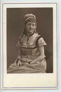 Marie Sablairolles Opera Comique Ancienne carte cabinet photoglyptie 1875