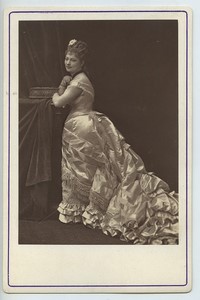 Actress Elise Damain Opera Theatre Old Tourtin Cabinet card woodburytype 1875