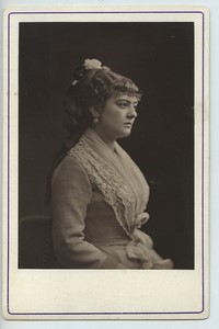 Miss Oward? Beauty Prize Old Cabinet card woodburytype 1875