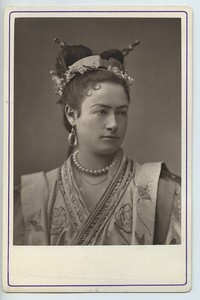 Opera Soprano Angeline Fatou Old Petit Cabinet card woodburytype 1875