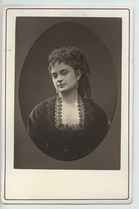 Opera Dance Miss Ricois Righetti Old Mulnier Cabinet card woodburytype 1875