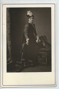 Juliette Bilbaut Vauchelet Opera Comique Singer Cabinet card woodburytype 1875