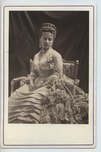 Blanche Pierson Actrice Theatre du Vaudeville Ancienne carte cabinet photoglyptie 1875