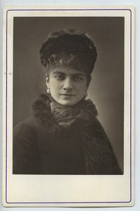 Lina Munte Opera Theatre Ambigu Comique Old Nadar Cabinet card woodburytype 1875