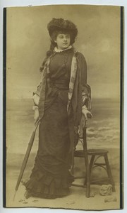 Julie Feyghine Comedie Francaise Actress Theatre Old Cabinet card Nadar 1880