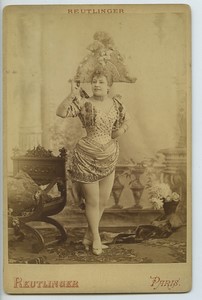 Amelie Mestre Valentine Valti Opera Theatre Old Cabinet card Reutlinger 1880