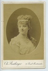 Sophie Croizette Comédie-Française Theatre Old Cabinet card Reutlinger 1875