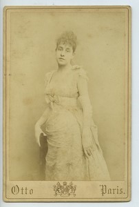 Stage Actress? Opera Theatre Old Cabinet card Otto 1875