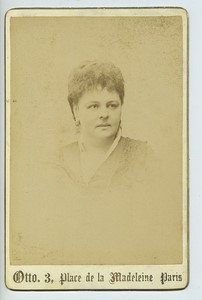 Caroline Duveau Karoly Mrs Maubant Theatre Old Cabinet card Otto 1850